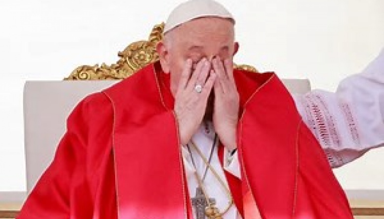 El papa Francisco se salteó la homilía del Domingo de Ramos y repudió el ataque terrorista en Rusia